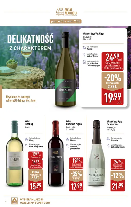 Aldi - gazetka promocyjna Świat alkoholi od poniedziałku 04.05 do soboty 30.05 - strona 4