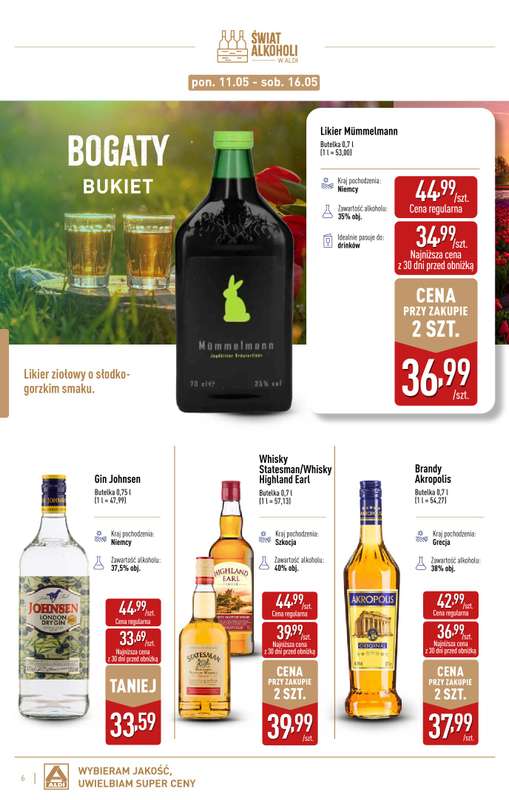 Aldi - gazetka promocyjna Świat alkoholi od poniedziałku 04.05 do soboty 30.05 - strona 6