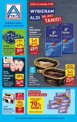 Aldi - gazetka promocyjna Najlepsze oferty na sobotę w Aldi! od soboty 09.05 do soboty 09.05