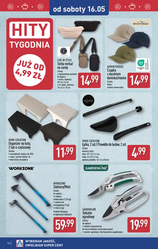 Aldi - gazetka promocyjna Aldi ma to coś! od środy 13.05 do soboty 16.05 - strona 12