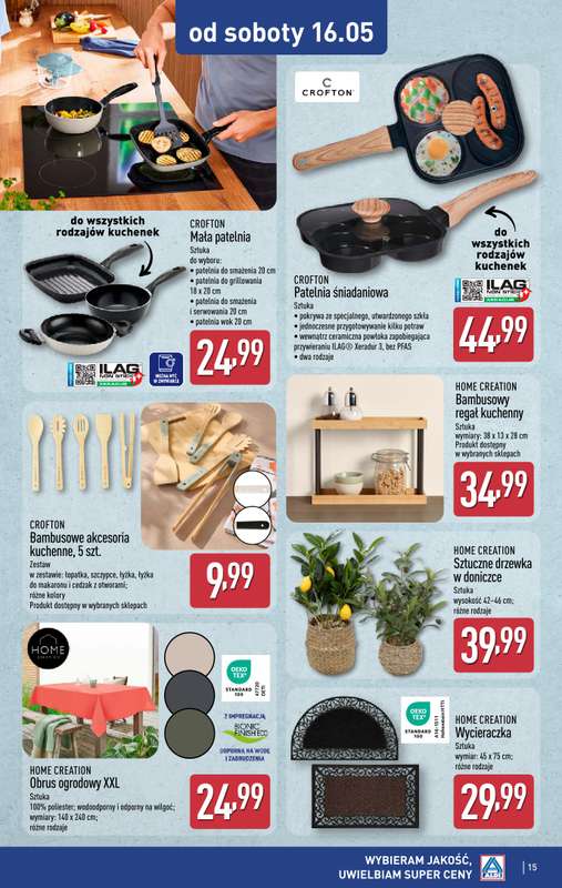 Aldi - gazetka promocyjna Aldi ma to coś! od środy 13.05 do soboty 16.05 - strona 15