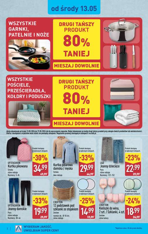 Aldi - gazetka promocyjna Aldi ma to coś! od środy 13.05 do soboty 16.05 - strona 2