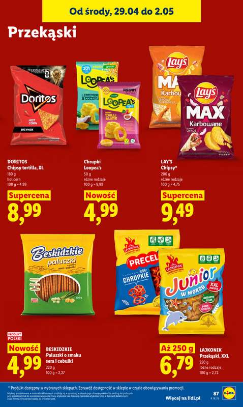 Lidl - gazetka promocyjna Od środy od środy 29.04 do soboty 02.05 - strona 91