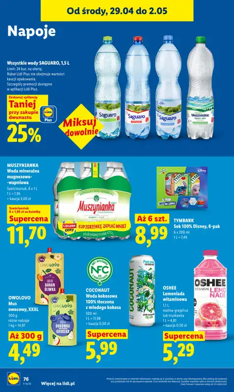 Lidl - gazetka promocyjna Od środy od środy 29.04 do soboty 02.05 - strona 78