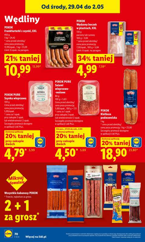 Lidl - gazetka promocyjna Od środy od środy 29.04 do soboty 02.05 - strona 72