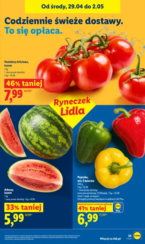 Lidl - gazetka promocyjna Od środy od środy 29.04 do soboty 02.05 - strona 55