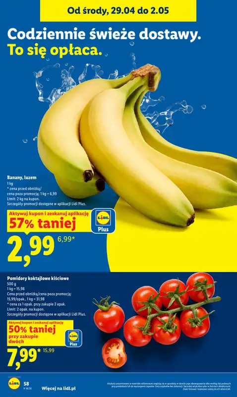 Lidl - gazetka promocyjna Od środy od środy 29.04 do soboty 02.05 - strona 58