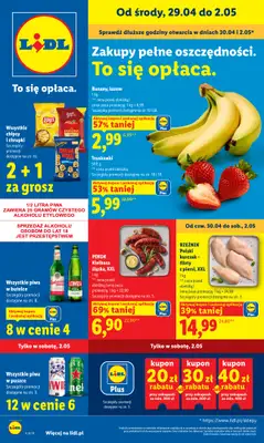 Lidl - gazetka promocyjna Od środy od środy 29.04 do soboty 02.05