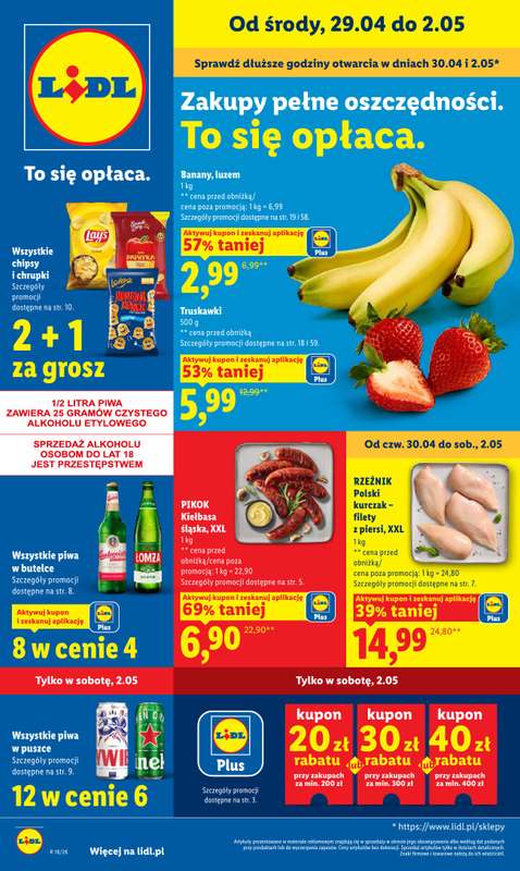 Lidl - gazetka promocyjna Od środy od środy 29.04 do soboty 02.05