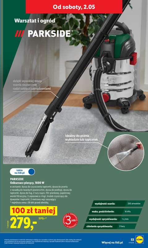 Lidl - gazetka promocyjna Od środy od środy 29.04 do soboty 02.05 - strona 53