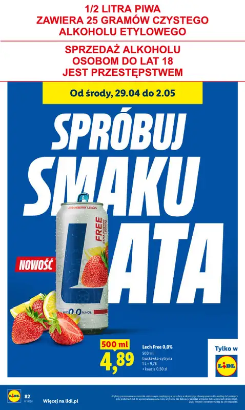 Lidl - gazetka promocyjna Od środy od środy 29.04 do soboty 02.05 - strona 86