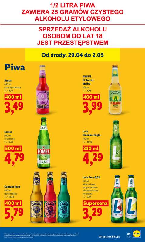Lidl - gazetka promocyjna Od środy od środy 29.04 do soboty 02.05 - strona 87