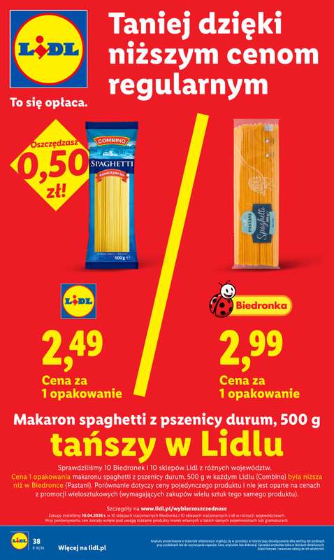 Lidl - gazetka promocyjna Od środy od środy 29.04 do soboty 02.05 - strona 38