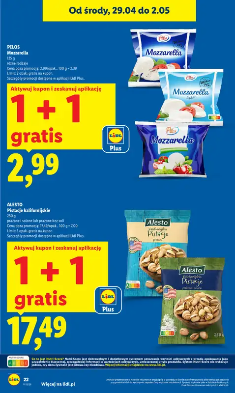 Lidl - gazetka promocyjna Od środy od środy 29.04 do soboty 02.05 - strona 22