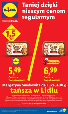 Lidl - gazetka promocyjna Od środy od środy 29.04 do soboty 02.05 - strona 45