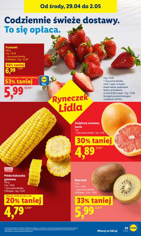 Lidl - gazetka promocyjna Od środy od środy 29.04 do soboty 02.05 - strona 59