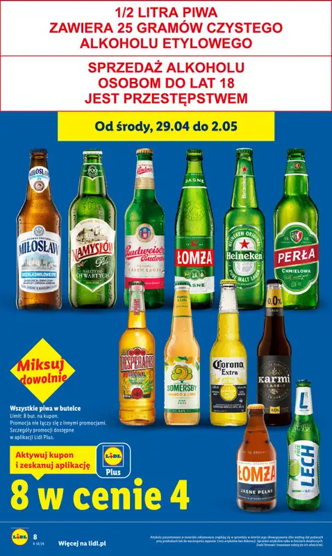 Lidl - gazetka promocyjna Od środy od środy 29.04 do soboty 02.05 - strona 8