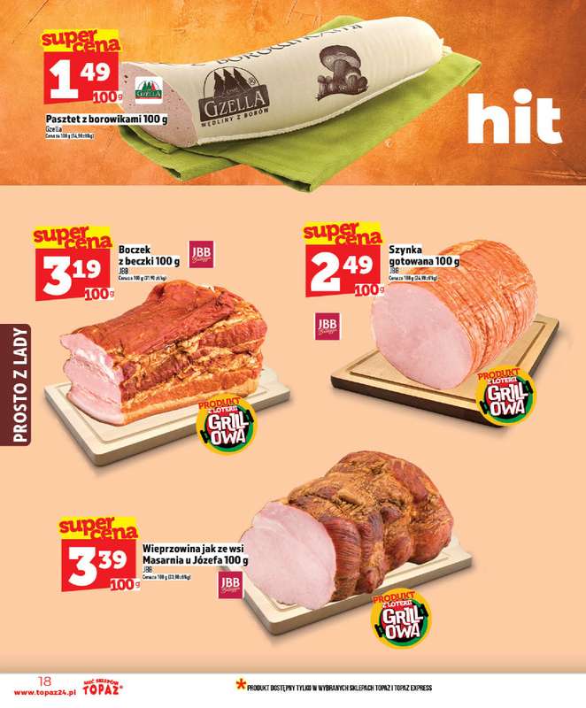 TOPAZ - gazetka promocyjna Od czwartku nowa gazetka, 07.05 od czwartku 07.05 do środy 13.05 - strona 18
