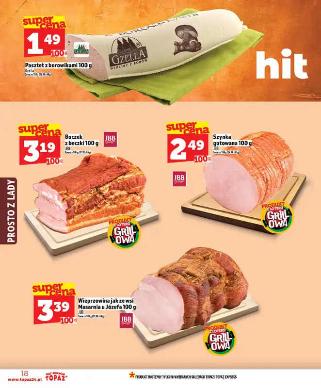 TOPAZ - gazetka promocyjna Od czwartku nowa gazetka, 07.05 od czwartku 07.05 do środy 13.05 - strona 18