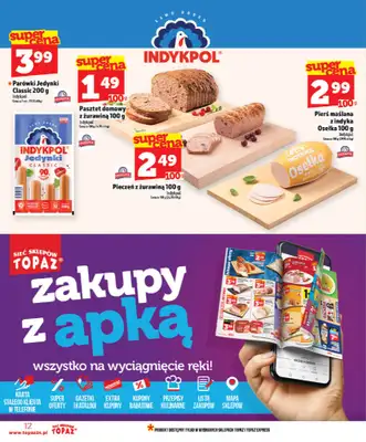 TOPAZ - gazetka promocyjna Od czwartku nowa gazetka, 07.05 od czwartku 07.05 do środy 13.05 - strona 12