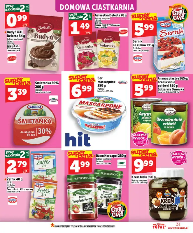 TOPAZ - gazetka promocyjna Od czwartku nowa gazetka, 07.05 od czwartku 07.05 do środy 13.05 - strona 31
