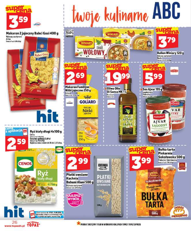 TOPAZ - gazetka promocyjna Od czwartku nowa gazetka, 07.05 od czwartku 07.05 do środy 13.05 - strona 26