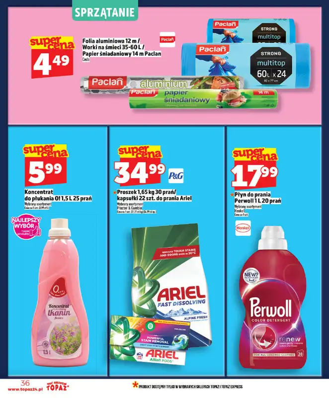TOPAZ - gazetka promocyjna Od czwartku nowa gazetka, 07.05 od czwartku 07.05 do środy 13.05 - strona 36
