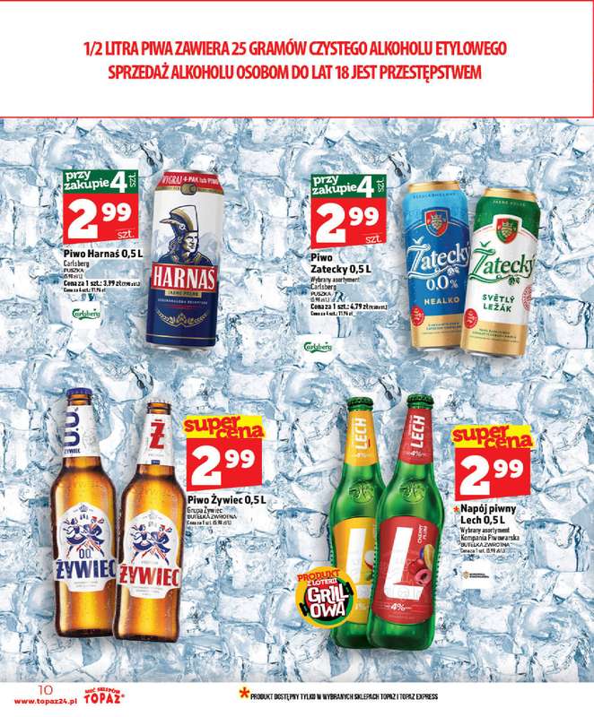 TOPAZ - gazetka promocyjna Od czwartku nowa gazetka, 07.05 od czwartku 07.05 do środy 13.05 - strona 10