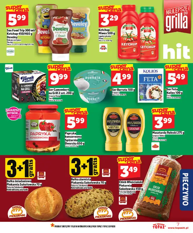 TOPAZ - gazetka promocyjna Od czwartku nowa gazetka, 07.05 od czwartku 07.05 do środy 13.05 - strona 7