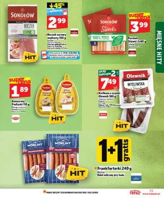 TOPAZ - gazetka promocyjna Od czwartku nowa gazetka, 07.05 od czwartku 07.05 do środy 13.05 - strona 13