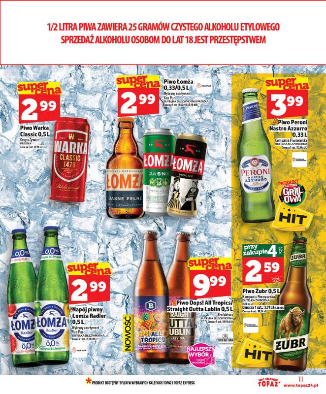 TOPAZ - gazetka promocyjna Od czwartku nowa gazetka, 07.05 od czwartku 07.05 do środy 13.05 - strona 11