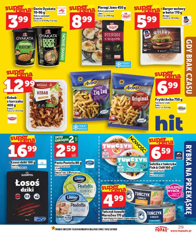 TOPAZ - gazetka promocyjna Od czwartku nowa gazetka, 07.05 od czwartku 07.05 do środy 13.05 - strona 29
