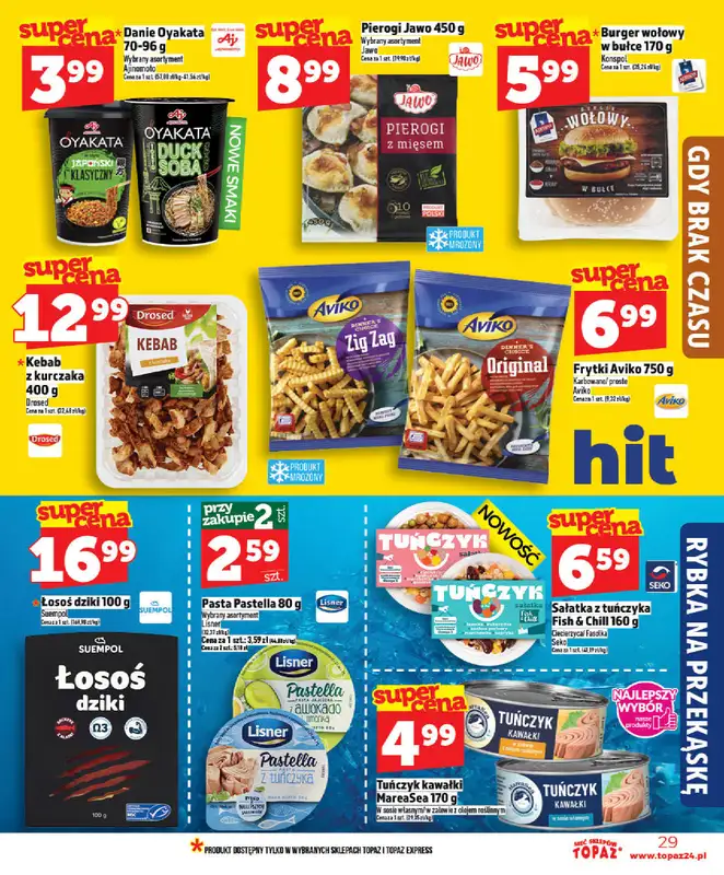 TOPAZ - gazetka promocyjna Od czwartku nowa gazetka, 07.05 od czwartku 07.05 do środy 13.05 - strona 29