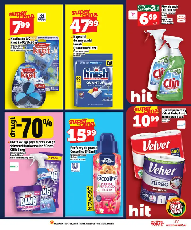 TOPAZ - gazetka promocyjna Od czwartku nowa gazetka, 07.05 od czwartku 07.05 do środy 13.05 - strona 37
