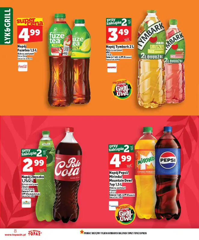 TOPAZ - gazetka promocyjna Od czwartku nowa gazetka, 07.05 od czwartku 07.05 do środy 13.05 - strona 8