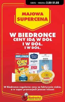 Biedronka - gazetka promocyjna Majowa supercena od soboty 02.05 do niedzieli 31.05