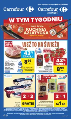 Carrefour - gazetka promocyjna Gazetka Carrefour od poniedziałku od poniedziałku 04.05 do soboty 09.05