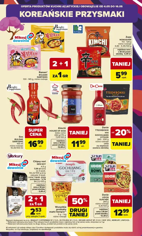 Carrefour - gazetka promocyjna Gazetka Kuchnia Azjatycka od poniedziałku 04.05 do soboty 16.05 - strona 7