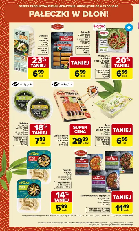 Carrefour - gazetka promocyjna Gazetka Kuchnia Azjatycka od poniedziałku 04.05 do soboty 16.05 - strona 6