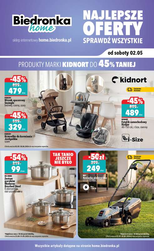 Biedronka Home - gazetka promocyjna Najlepsze oferty od soboty 02.05 do wtorku 30.06