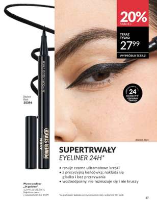 Supertrwały Eyeliner 24h Blackest Black