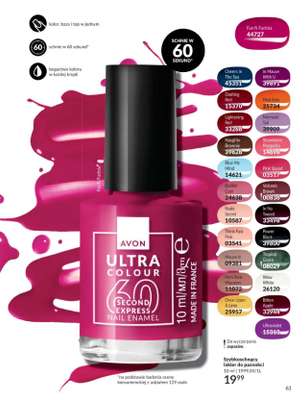 Avon Ultra Colour 60 Second Express Nail Enamel - Fun N Fuchsia
