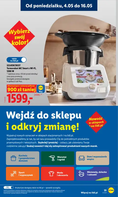 Lidl - gazetka promocyjna Oferta od poniedziałku od poniedziałku 04.05 do środy 06.05 - strona 35