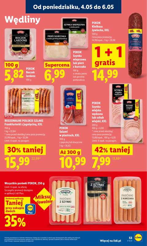 Lidl - gazetka promocyjna Oferta od poniedziałku od poniedziałku 04.05 do środy 06.05 - strona 57