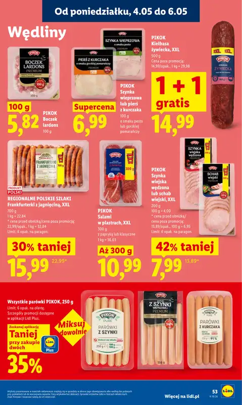 Lidl - gazetka promocyjna Oferta od poniedziałku od poniedziałku 04.05 do środy 06.05 - strona 57