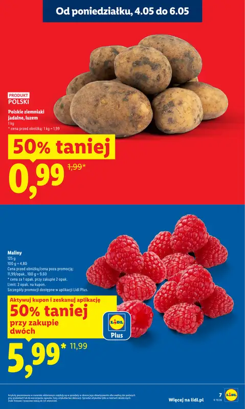Lidl - gazetka promocyjna Oferta od poniedziałku od poniedziałku 04.05 do środy 06.05 - strona 7
