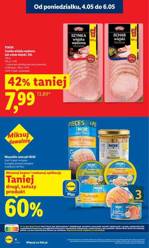 Lidl - gazetka promocyjna Oferta od poniedziałku od poniedziałku 04.05 do środy 06.05 - strona 4