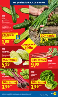 Lidl - gazetka promocyjna Oferta od poniedziałku od poniedziałku 04.05 do środy 06.05 - strona 39