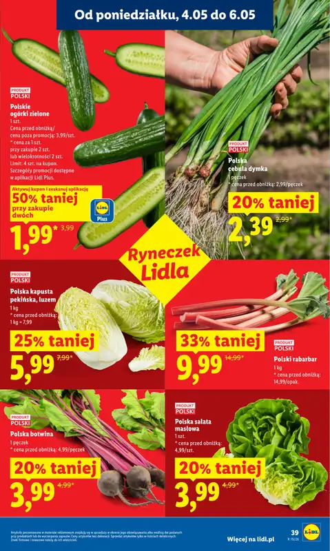 Lidl - gazetka promocyjna Oferta od poniedziałku od poniedziałku 04.05 do środy 06.05 - strona 39