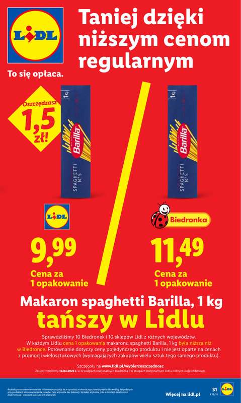 Lidl - gazetka promocyjna Oferta od poniedziałku od poniedziałku 04.05 do środy 06.05 - strona 31